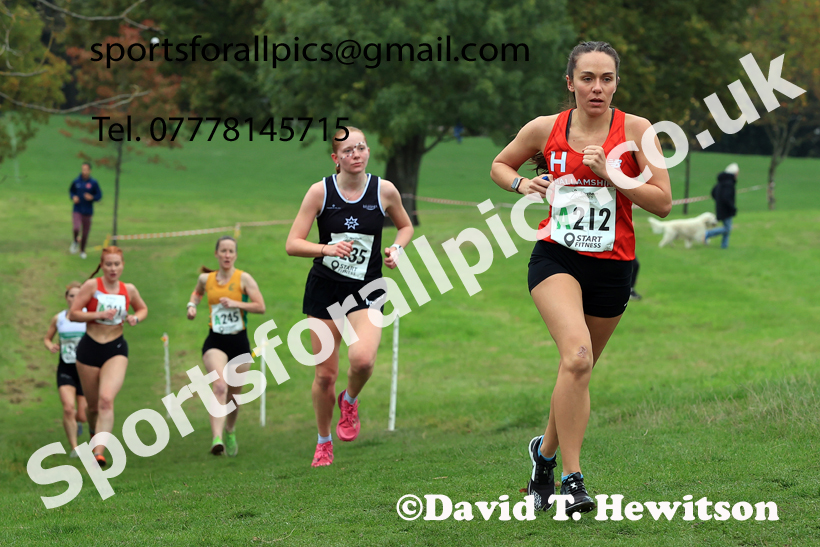 Senior Womens relay, 2025 Northern Cross Country Relays, Graves Park, Sheffield. Photo: David T. Hewitson/Sports for All Pics